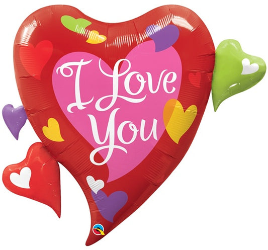 Foil Supershape Balloon 44"(112cm) I Love You Script