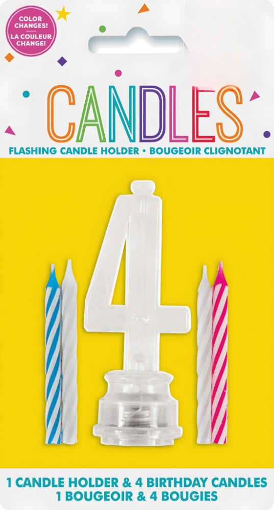 FLASHING BIRTHDAY CANDLE 4
