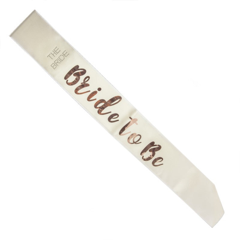 Sash Bride To Be Rose Gold