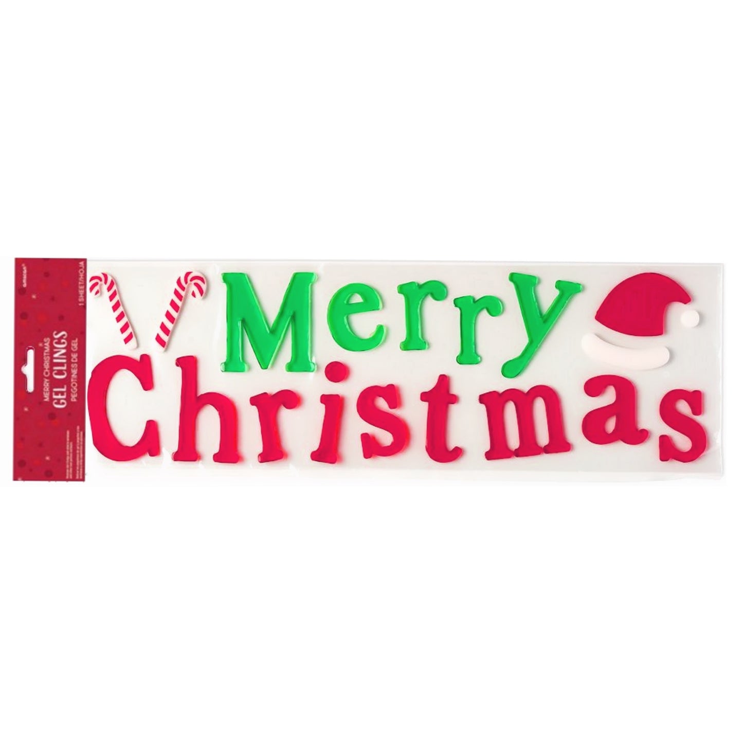 MERRY CHRISTMAS CLING DECO