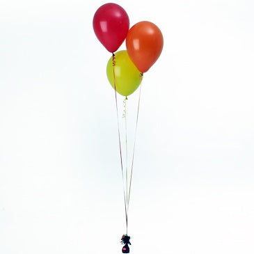 Bunch Of 3 Helium Balloons - Bright Mix Table Centerpiece