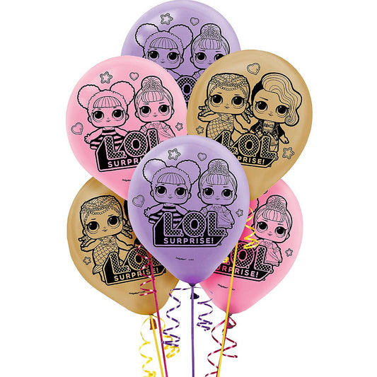 Lol Surprise Latex Balloon Pack Of 6