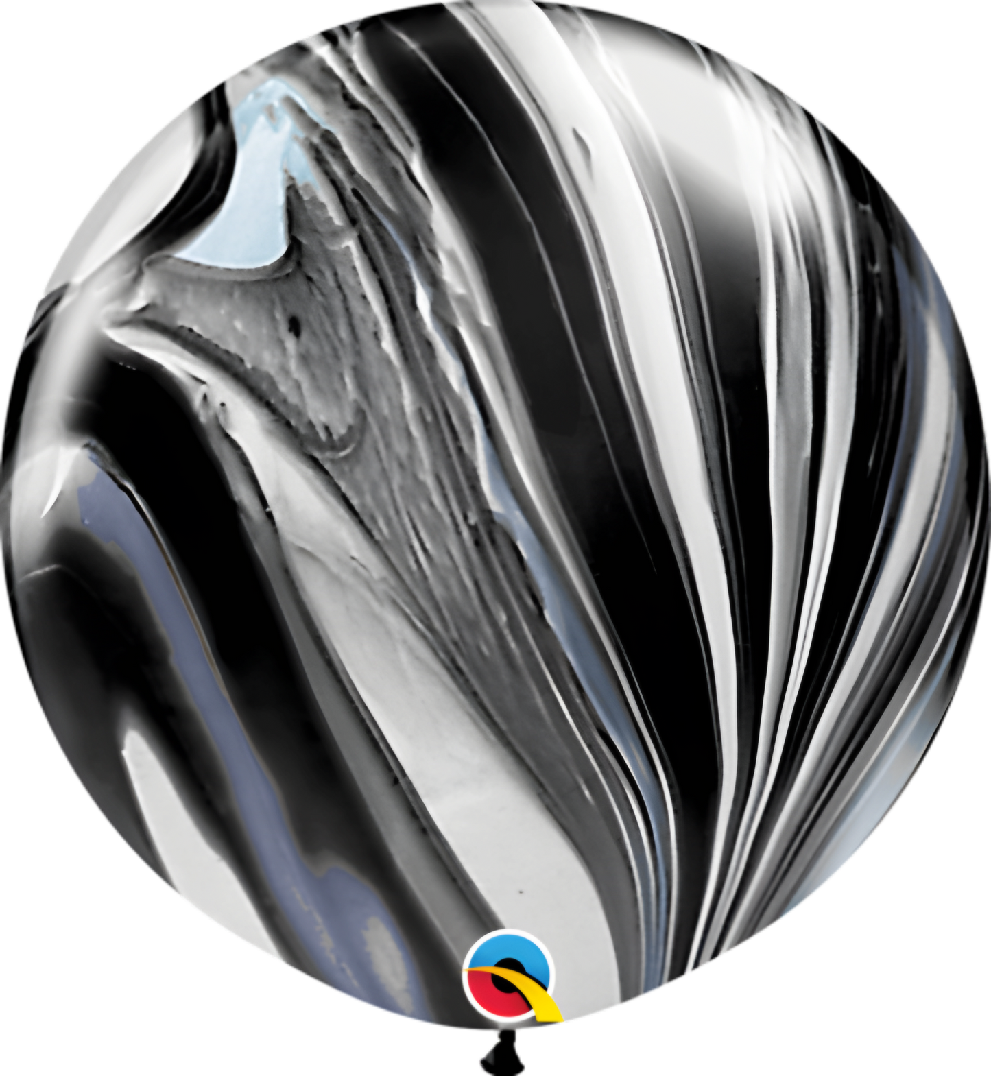 30" Black & White Superagate Pack Of 2