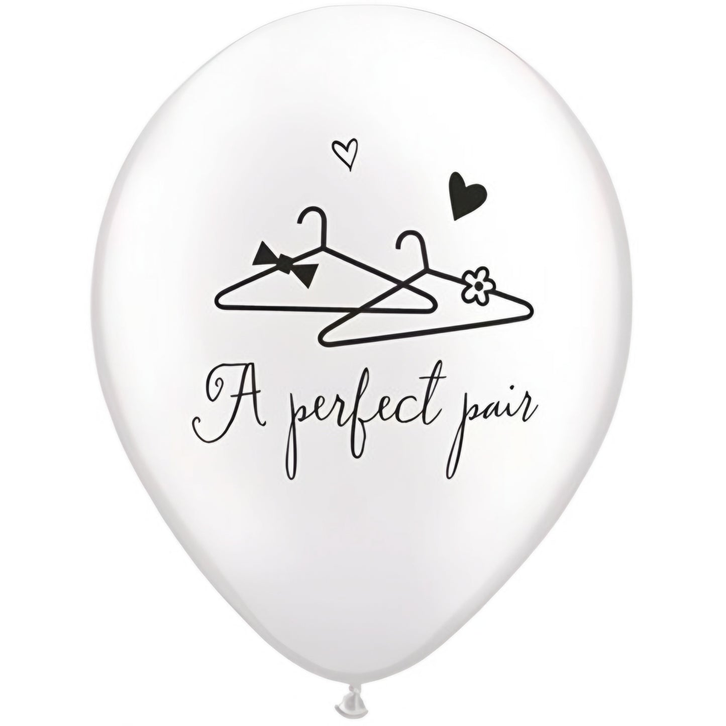11" PRINT A PERFECT PAIR LATEX BALLOONS PACK OF 50