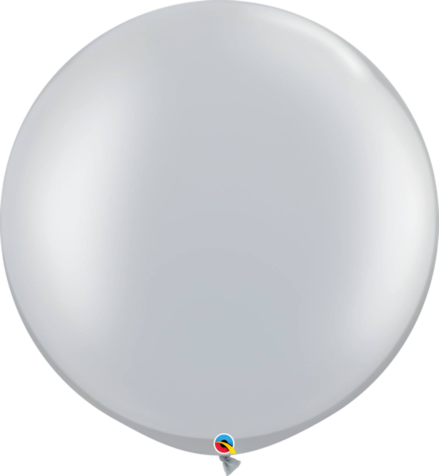 Silver Metallic Latex Balloons 30in Helium Quality Pack of 2 Party