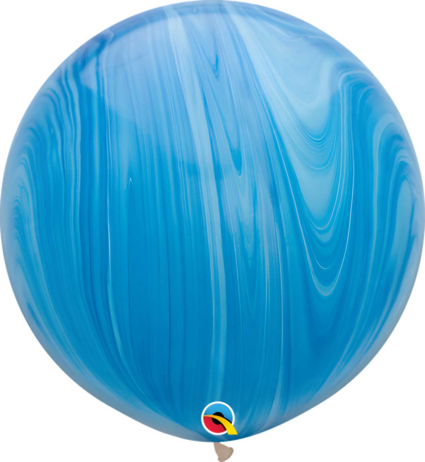 30in Blue Super Agate Latex Balloons Pack of 2 Party Decoration