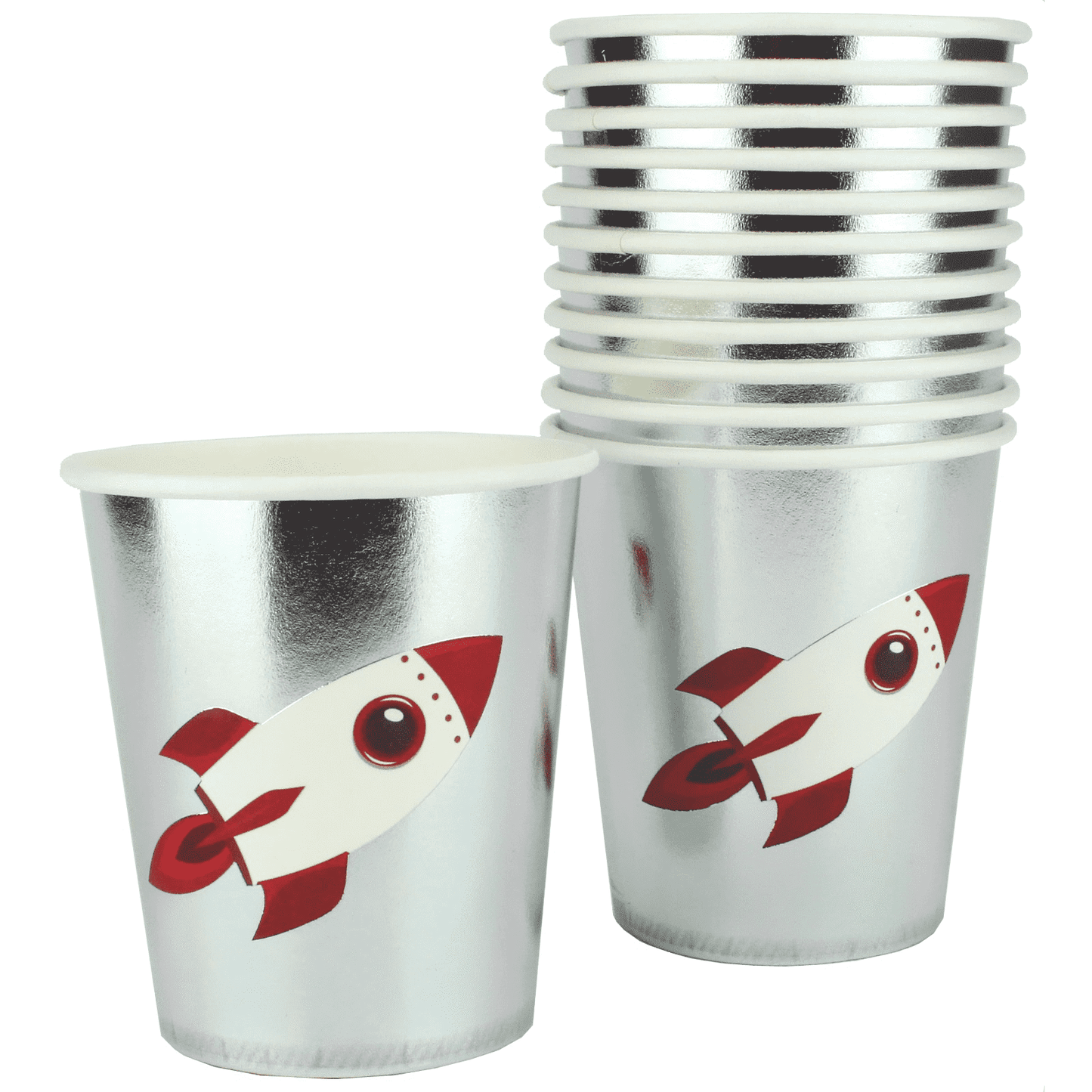 SPACE ROCKET PAPER CUP 200ML