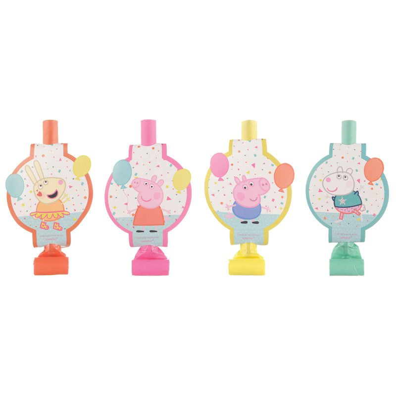 Peppa Pig Confetti Party Blowouts Pack Of 8