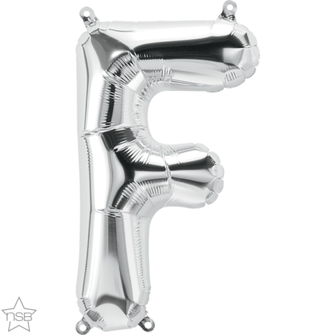 Foil Balloon 16" Letter Silver #F
