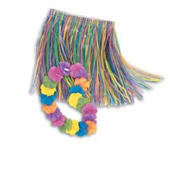 Children's Hula Skirt And Lei