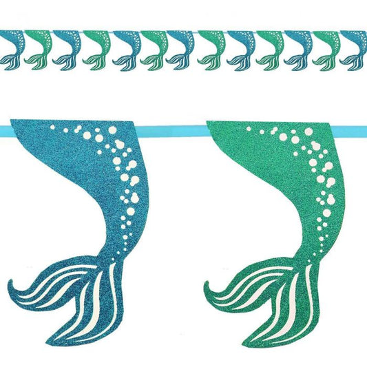 Mermaid Glitter Garland 9ft