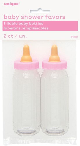 Fillable Baby Bottle Pink Pack Of 2