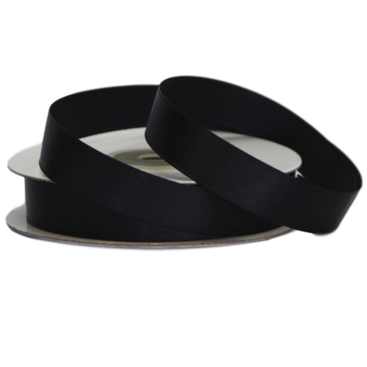 Black Satin Ribbon 15mm x 25m