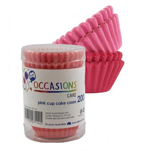 Cup Cake Cases Pinks Assorted (38x21mm) Pack200x12