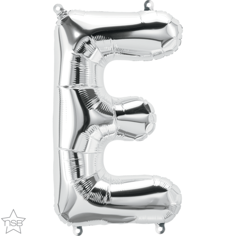 Foil Balloon 16" Letter Silver #E