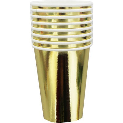 Gold Foil Cups 12oz(355ml)