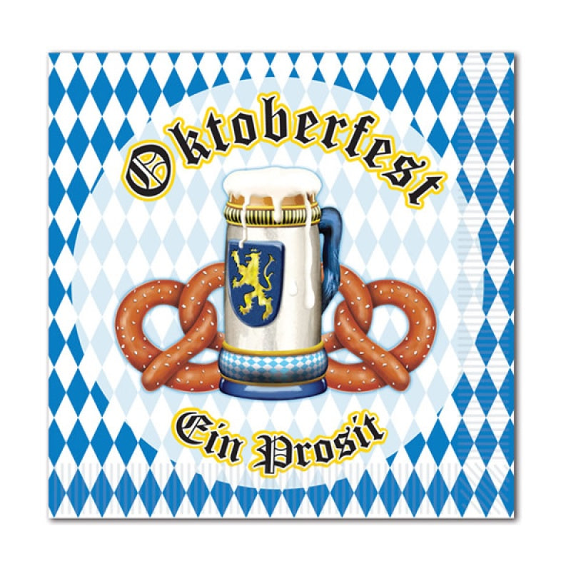 Oktoberfest Beverage Napkin Pack of 16