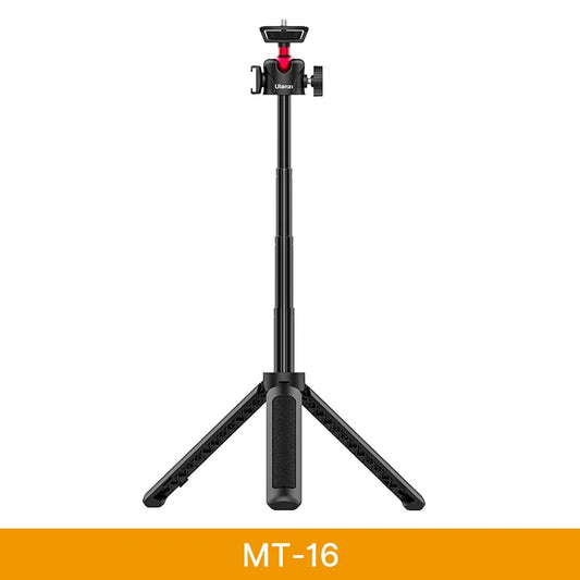 VIJIM Ulanzi MT-16 Foldable Tripod for Phone Cold Shoe Ball Head 1/4'' Selfie Stick Mini Holder Bracket for Mobile Camera DSLR