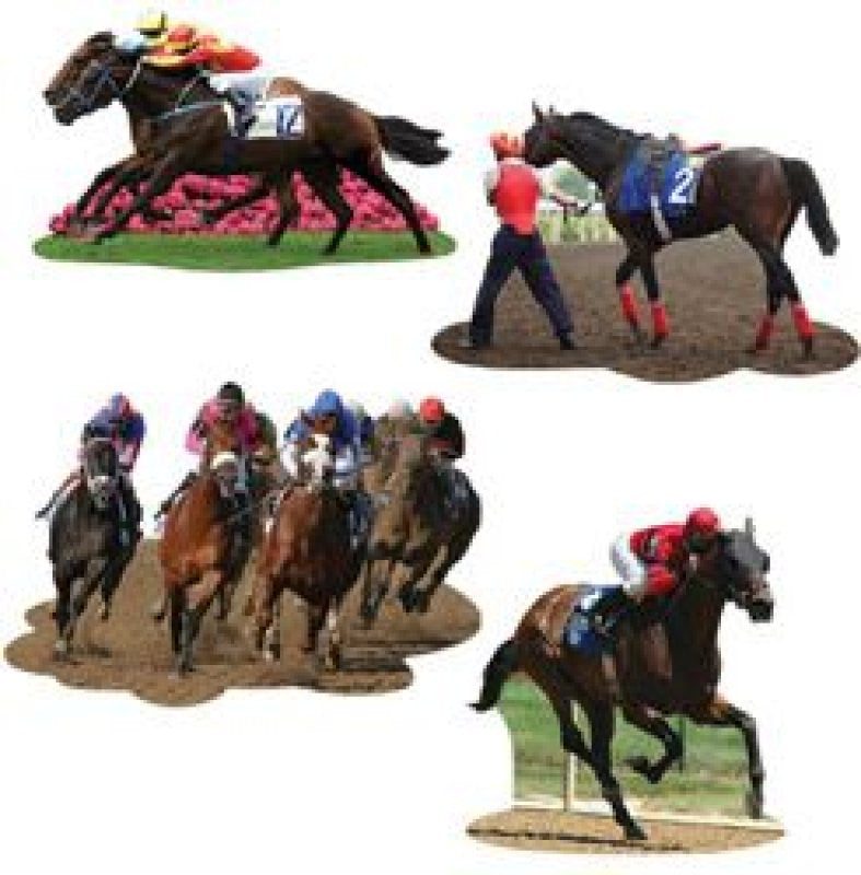 Cutouts Horse Racing Assorted