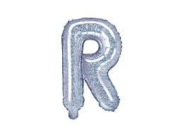 Large Foil Balloon Holographic Alphabet 34inch - R