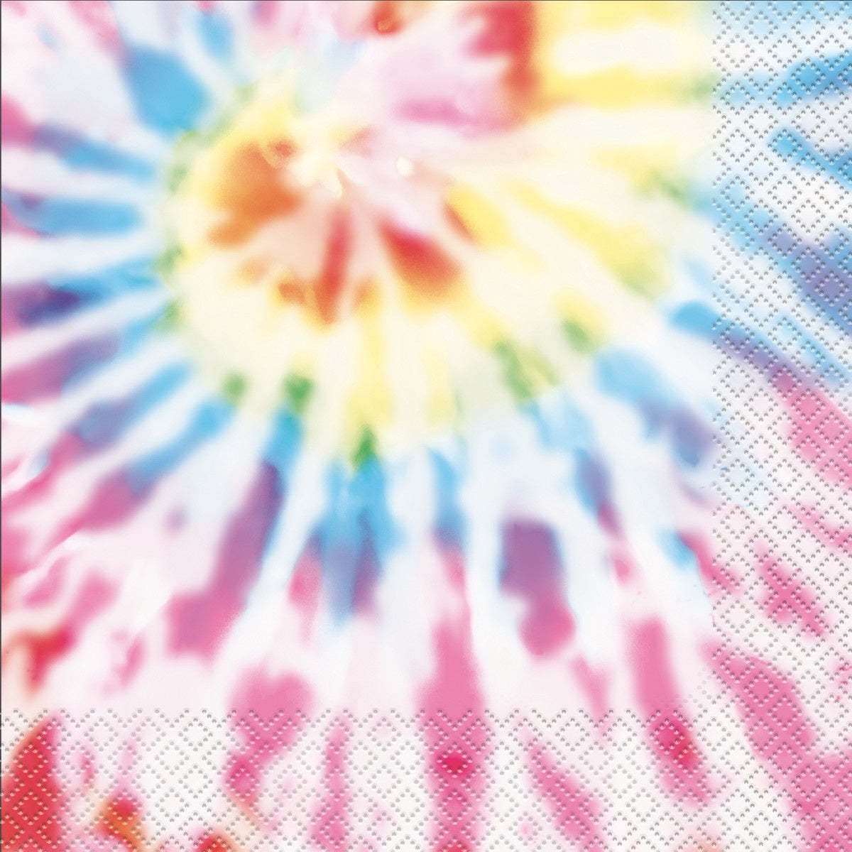 Tie Dye Swirl Lunch Napkins – Pack of 16 – Vibrant, Fun, and Colorful Napkins for Parties, Picnics, and Everyday Use