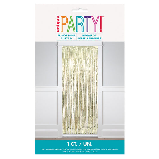 Gold Foil Fring Door Curtain 1x2M