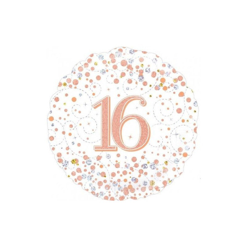 Sparkling Fizz Rose Gold 16 FOIL BALLOON 18" (45CM)
