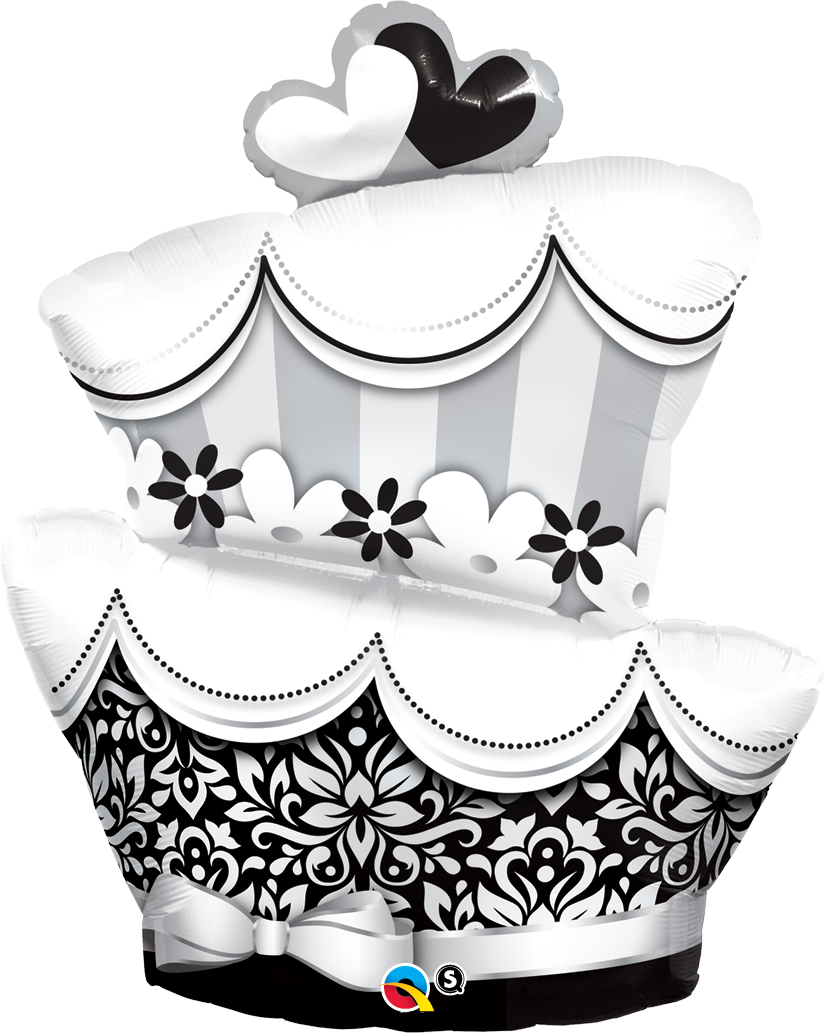 Large Foil Supershape Balloon 41"(104cm) Fun & Fabulous Wedding Cake