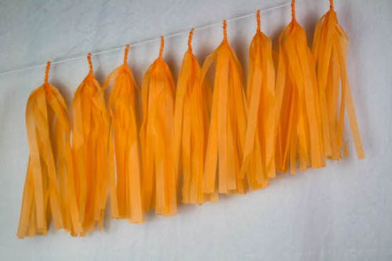 TASSELS TISSUE PASTEL PEACH PACK OF 9
