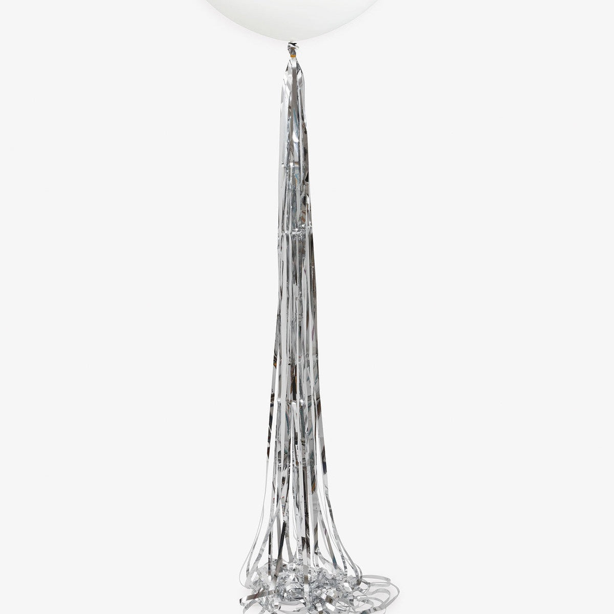Silver Foil Tassel Balloon Tail 1.82m (6ft)