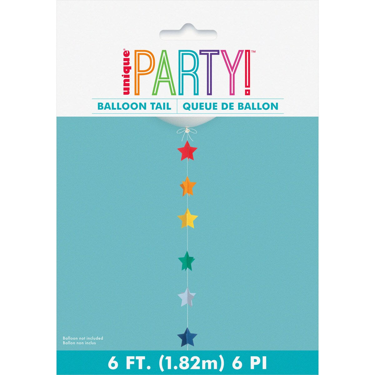 3D Paper Star Balloon Tail 1.82m (6')