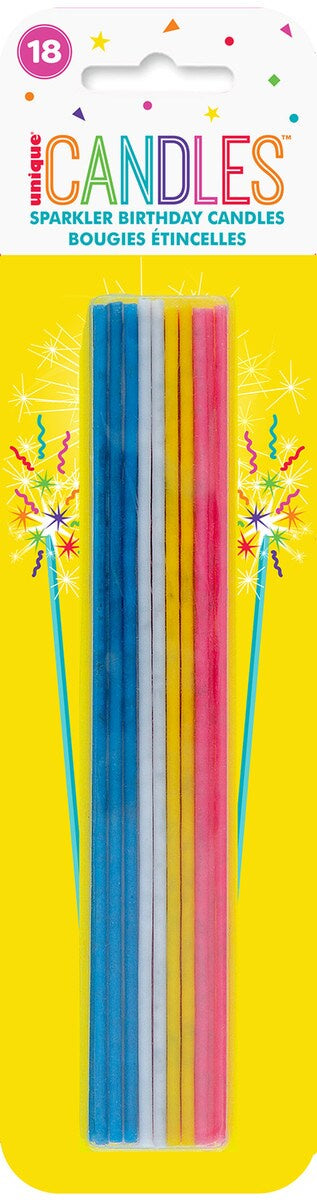 16.5cm Tall Thin Candles Pack Of 18