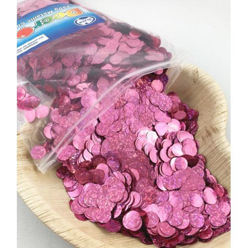 Holographic Metallic Small Confetti 1cm Light Pink 250g