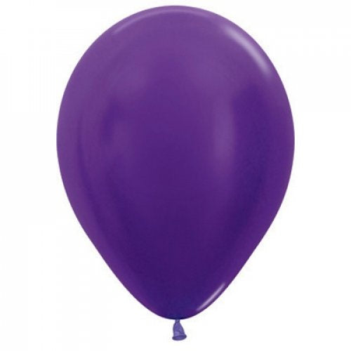 Met Violet 12cm Sempertex Balloons Bag 100
