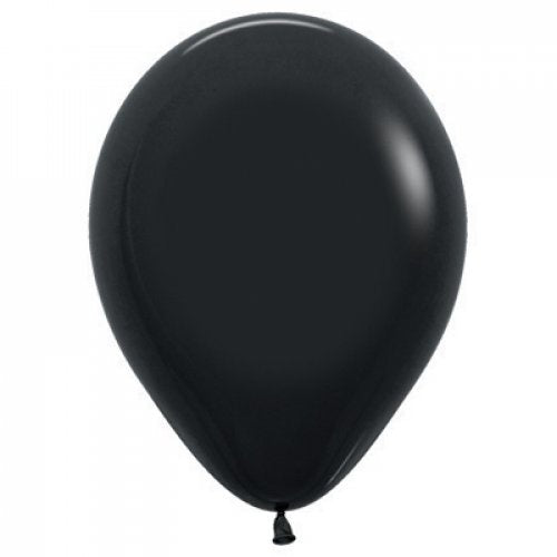 Latex Balloon 5"(12cm) Fashion Black Pack Of 100