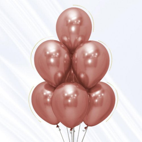 Reflex Rose Gold 30cm Sempertex Balloons Bag 50