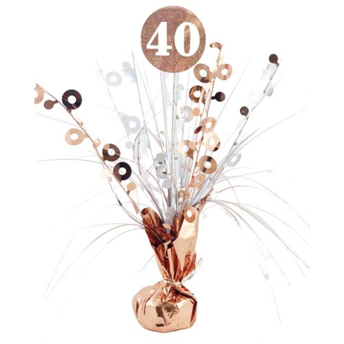 #40 Rose Gold & White Centrepiece Weight 165GM