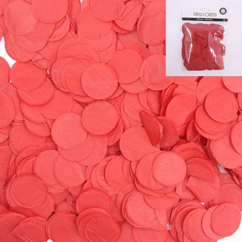 20G 25MM RED CONFETTI