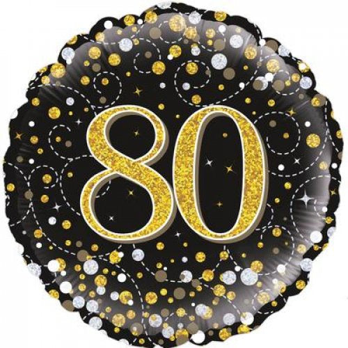 Sparkling Fizz Black & Gold 80 (Oaktree 227321) Round P1