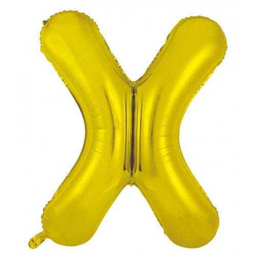34inch Decrotex Foil Balloon Alphabet Gold #X Shaped P1