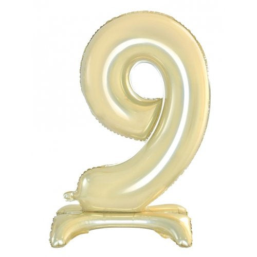 30inch Decrotex Standing Foil Balloon Luxe Gold #9