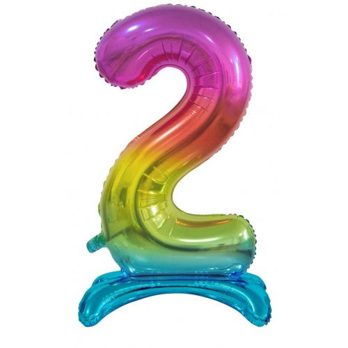 30inch Decrotex Standing Foil Balloon Rainbow #2
