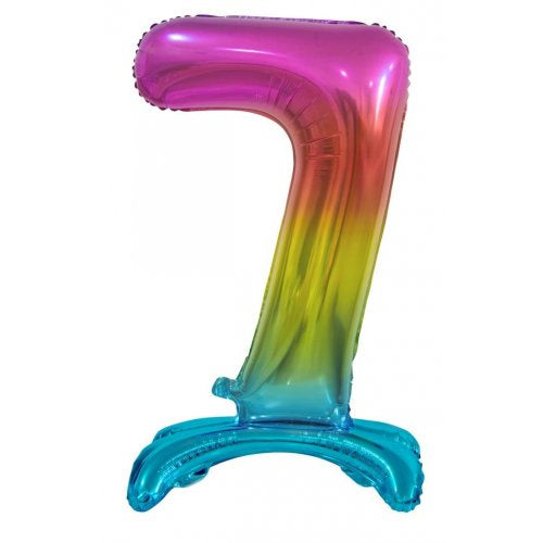 30inch Decrotex Standing Foil Balloon Rainbow #7