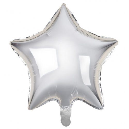 18 Inch Decrotex Foil Star Silver
