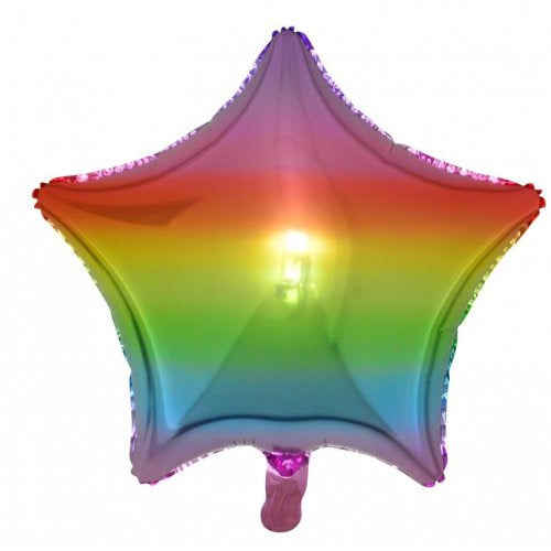 18 Inch Decrotex Foil Star Rainbow