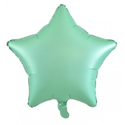 18 Inch Decrotex Foil Star Matt Pastel Mint