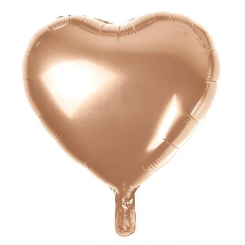 18 Inch Decrotex Foil Heart Rose Gold
