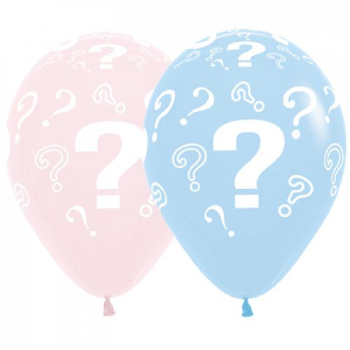Question Marks ? Pastel Matte Sempertex Balloons 30cm Bag of 50