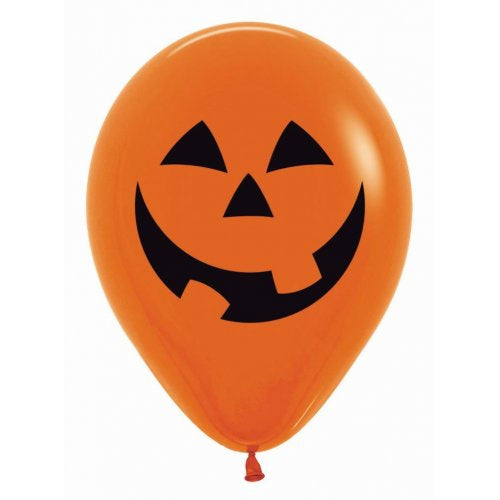 Pumpkin 2 Sided Print Fashion Orange Sempertex 30cm Bag of 50