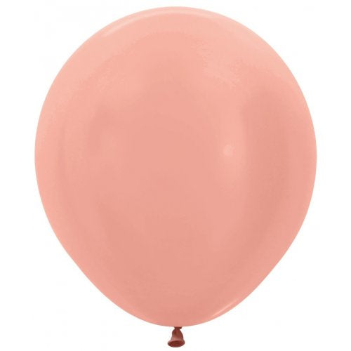 Metallic Rose Gold 46cm Sempertex Balloons P25